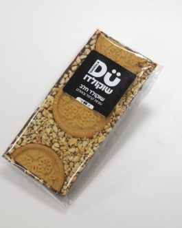 טבלת שוקולד חלב עוגיות קרמל ובוטנים